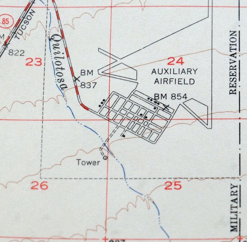 Gila Bend Arizona Vintage Original USGS Topo Map 1951 South Etsy