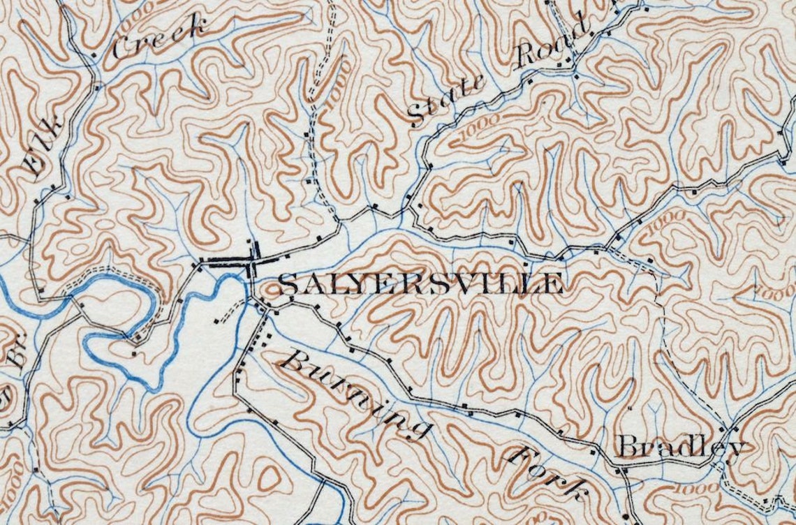 Salyersville West Liberty Kentucky Historical Antique Original Etsy