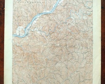 St Marys Ohio Map Saint Marys Ohio Map | Etsy