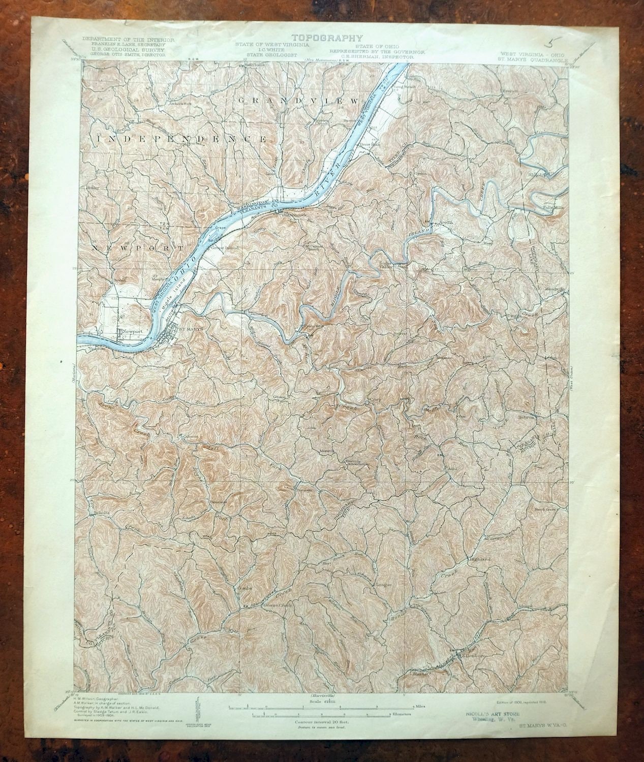 Saint Marys Ellenboro West Virginia Ohio Historical Antique Etsy