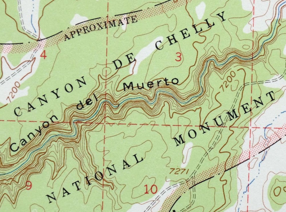 Lukachukai Arizona New Mexico Vintage Original USGS Topo Map Etsy