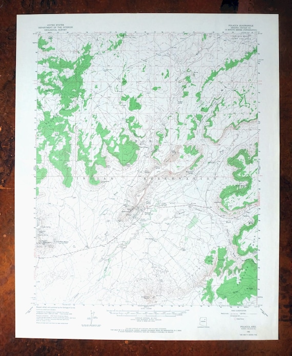 Hopi First Mesa Polacca Arizona Vintage Original USGS Etsy