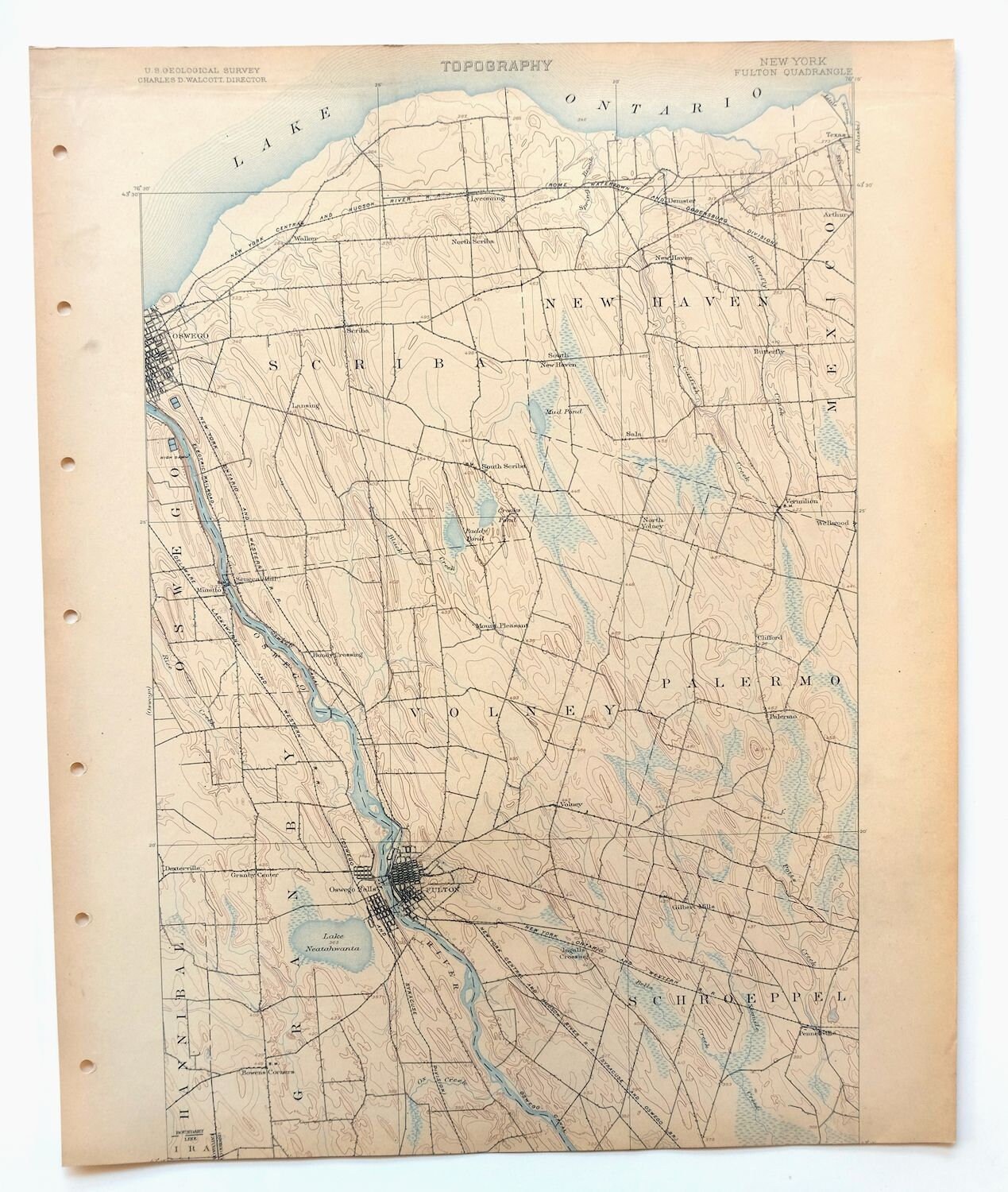 Fulton Oswego New York Historical Antique USGS Topographic Map Etsy UK