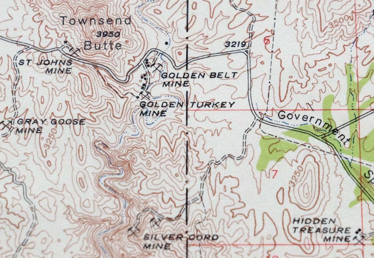 Mayer Arizona Vintage Original USGS Topo Map 1947 Etsy