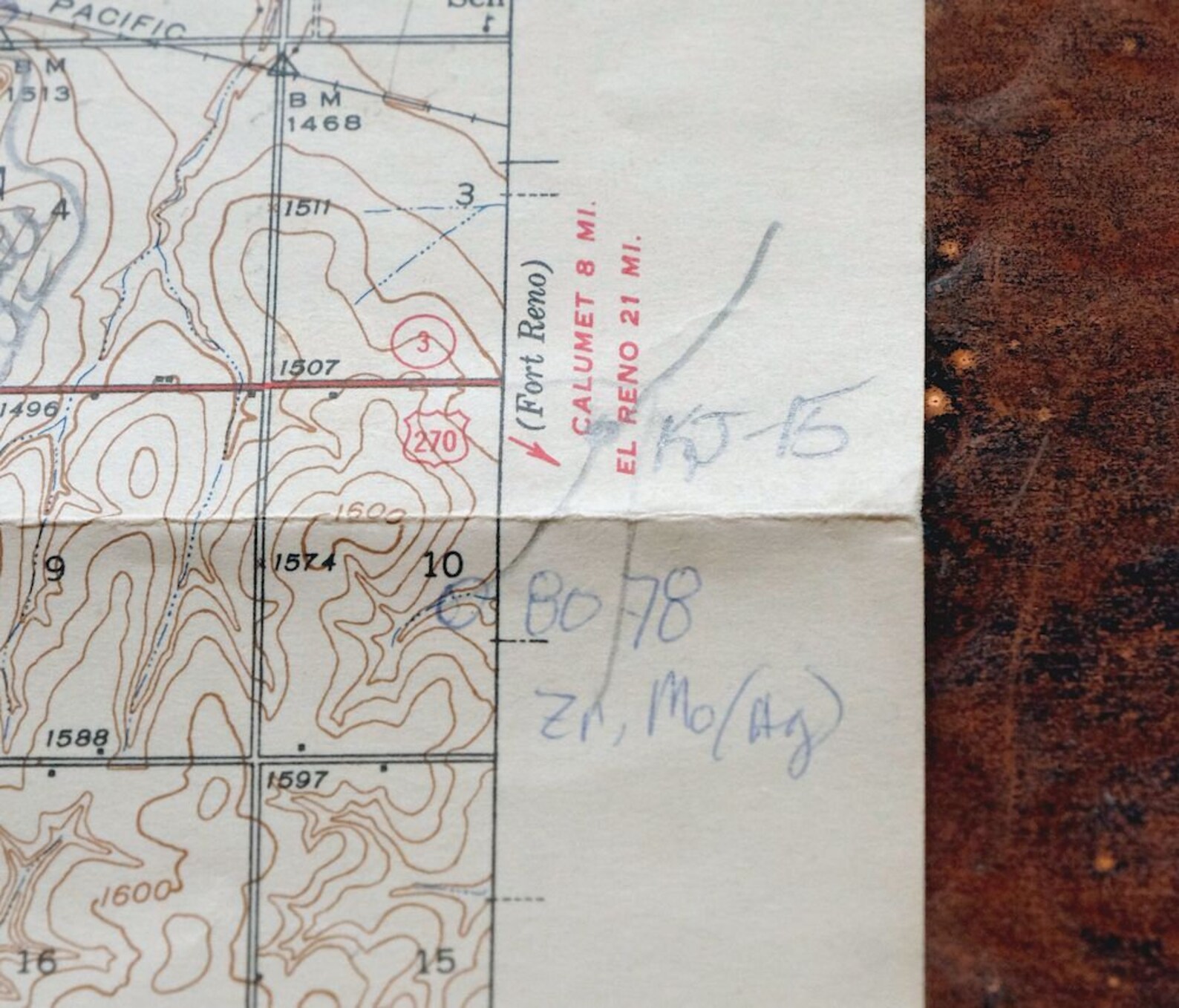 1942 Geary Oklahoma Vintage Original USGS Topo Map Hinton Etsy