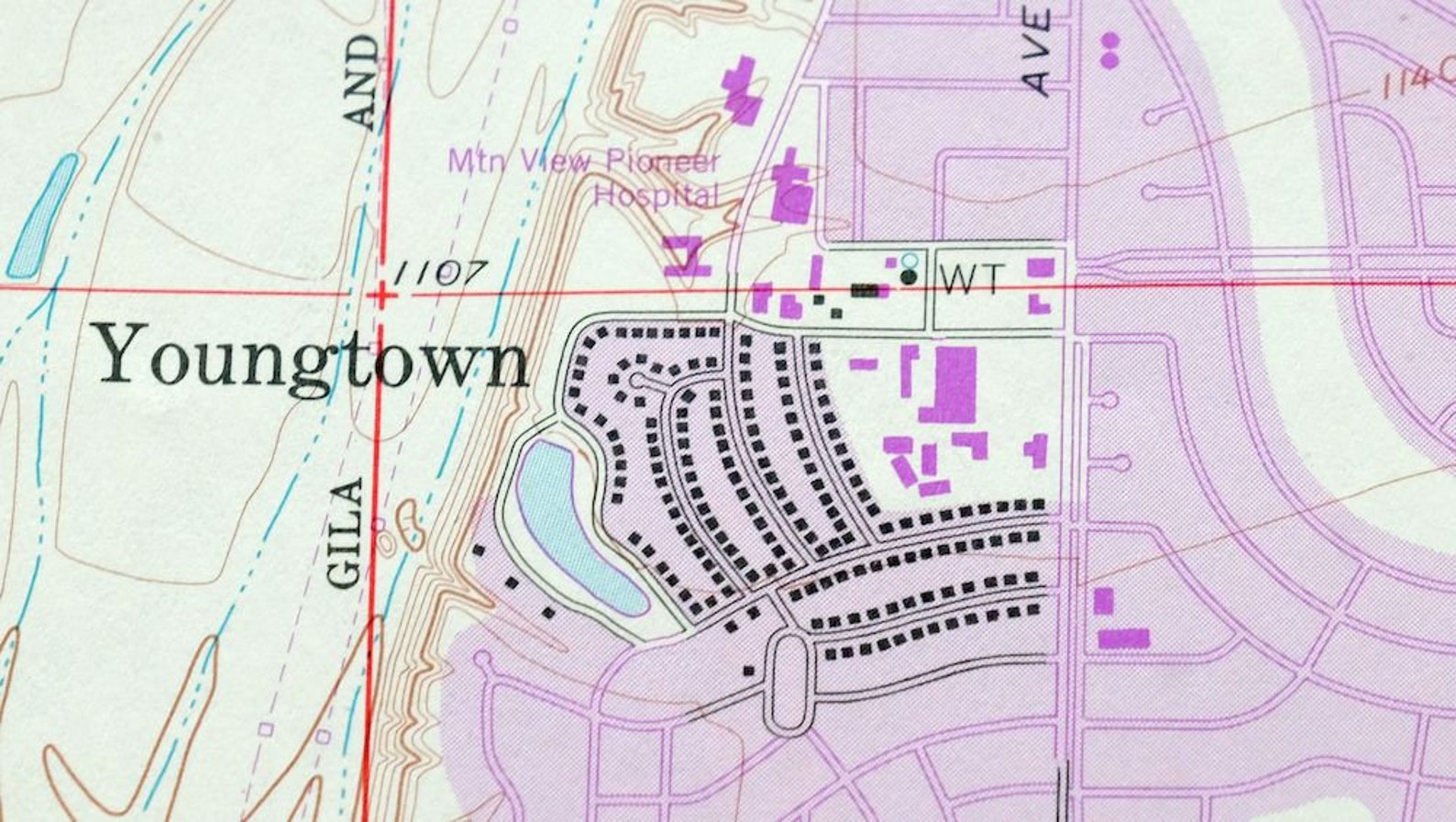 El Mirage Arizona Vintage Original USGS Topo Map 1974 Phoenix Etsy