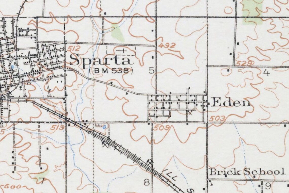 1917 Coulterville Illinois Historical Antique Original USGS Etsy