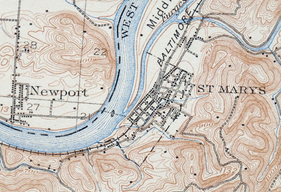 Saint Marys Ellenboro West Virginia Ohio Historical Antique Etsy