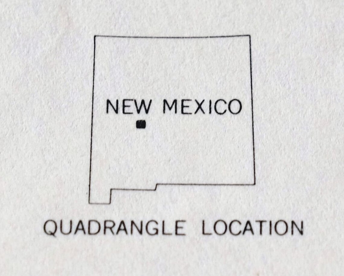 Magdalena New Mexico Vintage Original USGS Topo Map 1959 Etsy