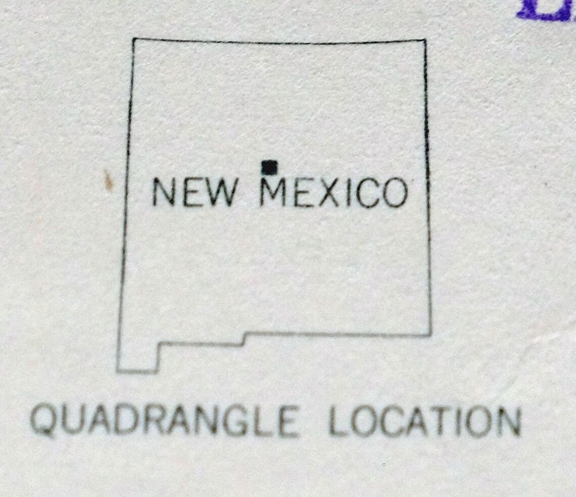 Estancia Moriarty New Mexico Vintage Original USGS Topo Map Etsy.de