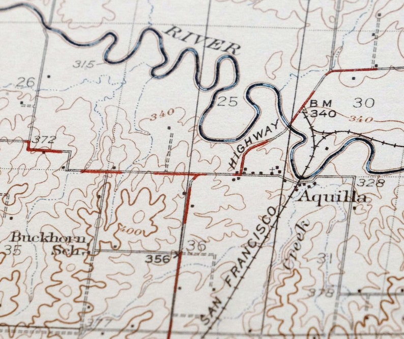 1934 Bloomfield Missouri Vintage Original USGS War Department Etsy