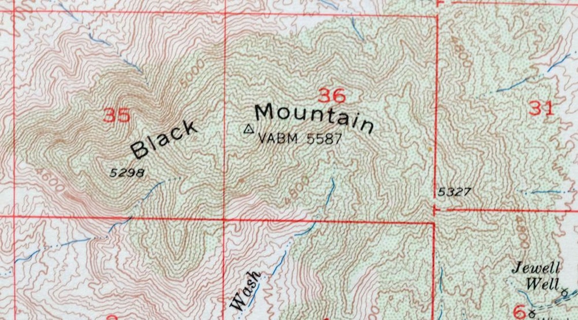 Winkelman Gila River Tortilla Mountains Arizona Vintage Original USGS