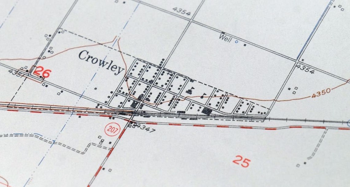 Ordway Colorado Vintage Original USGS Topo Map 1954 Crowley Etsy
