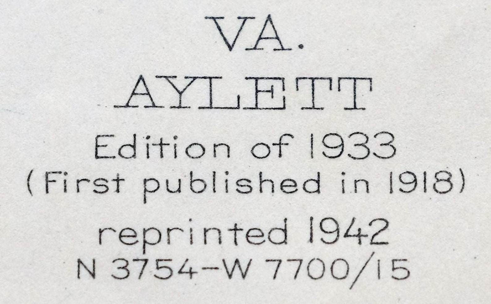 Aylett Virginia Vintage Original USGS War Department Topo Map Etsy
