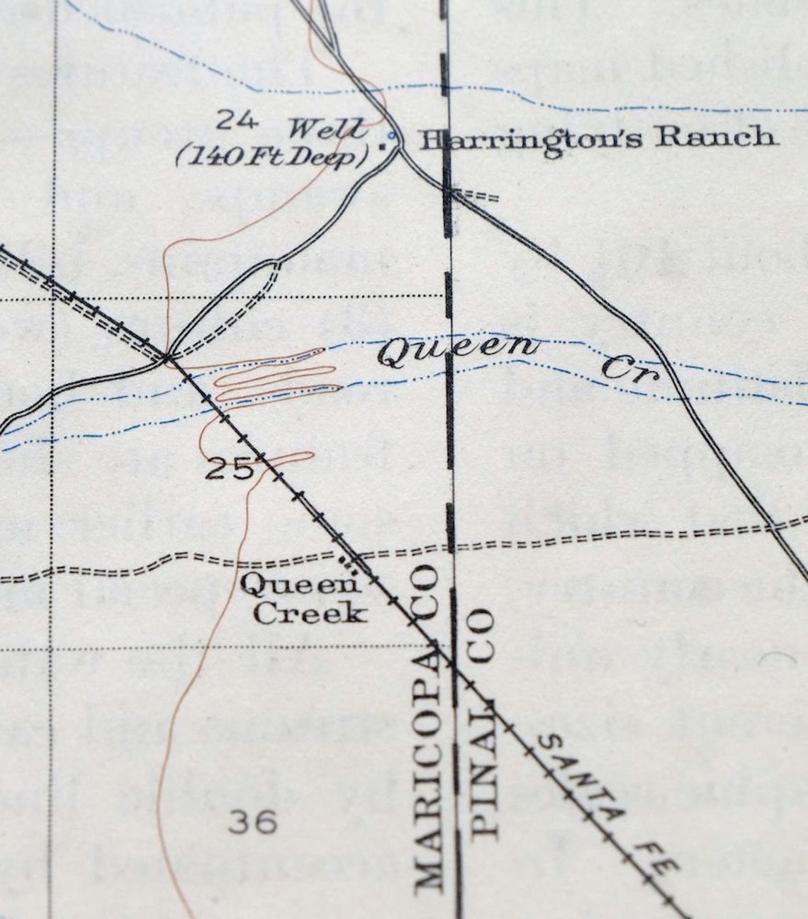Sacaton Arizona Vintage Original USGS Topo Map 1907 Gilbert Etsy
