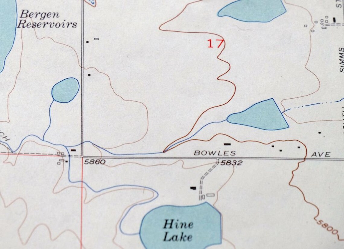 Indian Hills Colorado Vintage Original USGS Topographic Map Etsy