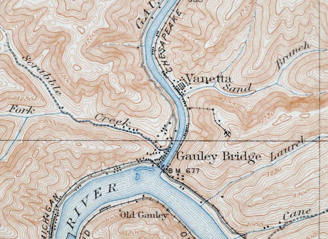 Fayetteville Glen Ferris Oak Hill West Virginia Historical Etsy