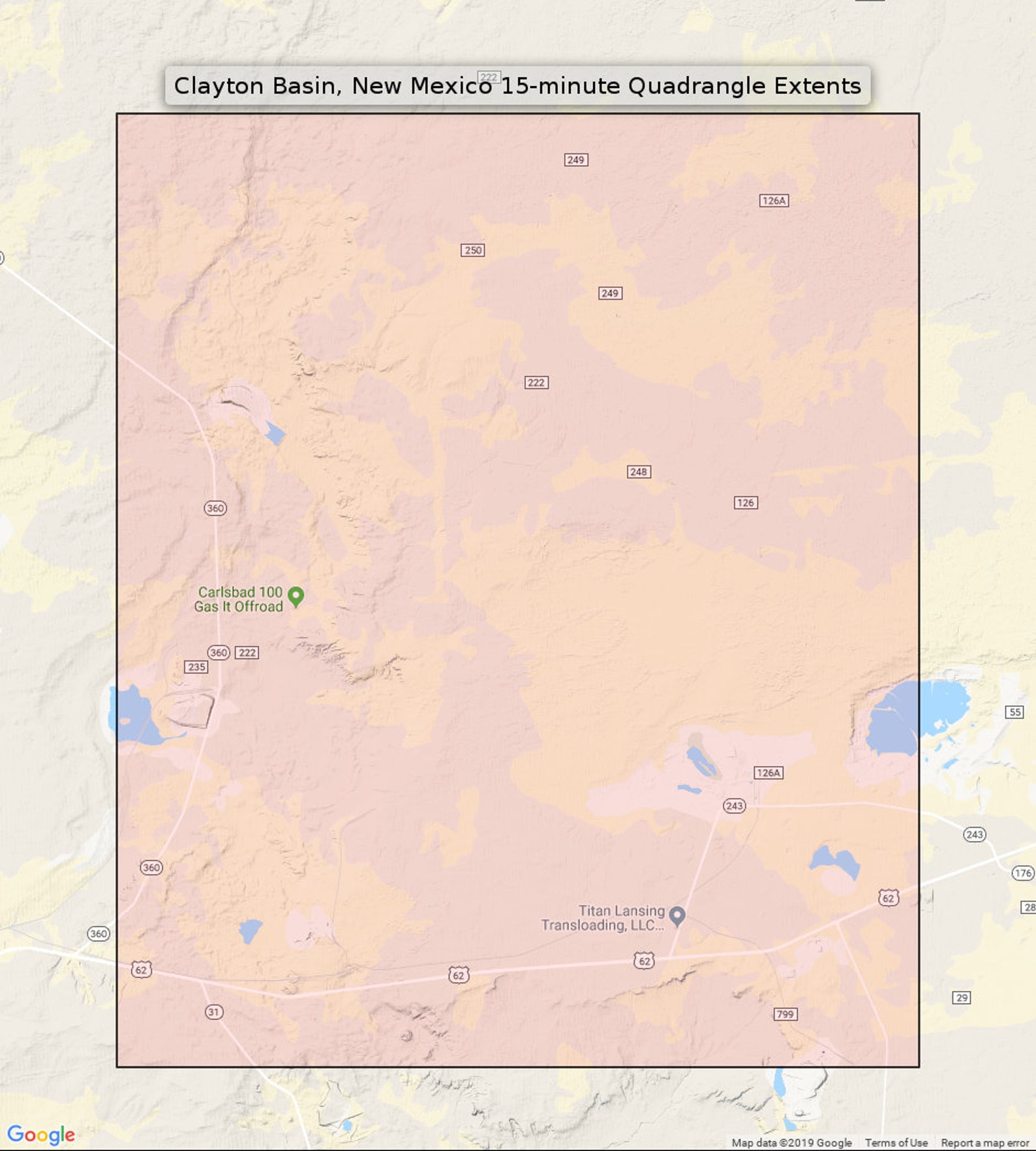 Clayton Basin New Mexico Vintage Original USGS Topographic Map Etsy