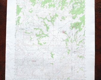 Montezuma Creek Utah Map Cajon Mesa Cross Canyon Montezuma Creek Utah Colorado Vintage | Etsy