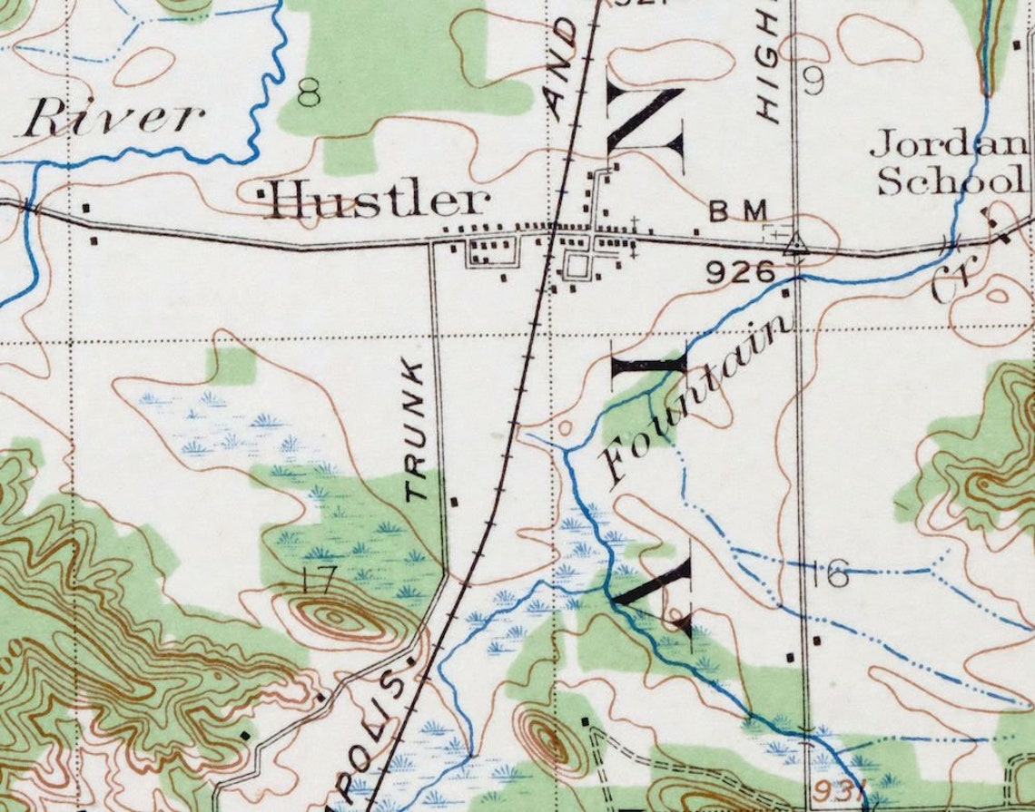 1921 Kendall Wisconsin Vintage Original USGS Topo Map Tomah Etsy