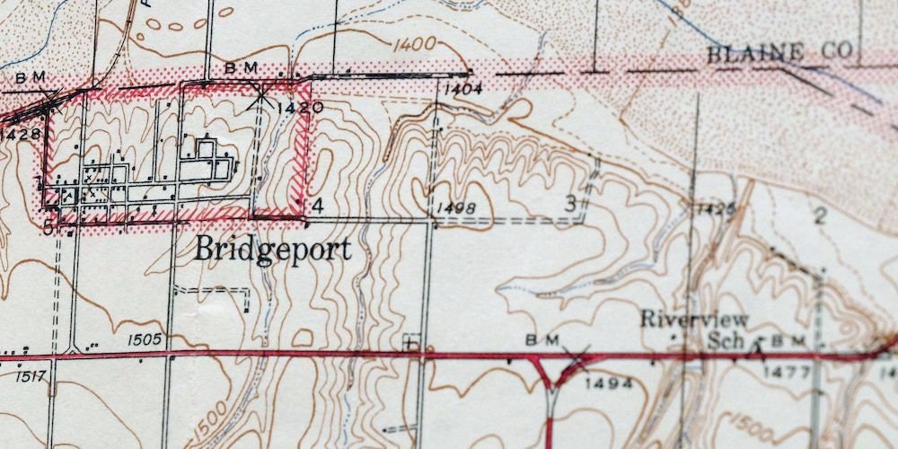 1942 Geary Oklahoma Vintage Original USGS Topo Map Hinton Etsy