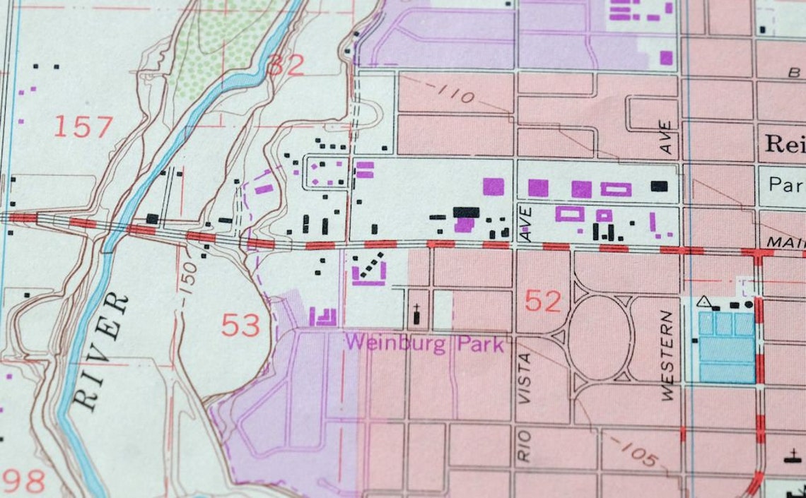 Brawley California Vintage Original USGS Topo Map 1979 Etsy