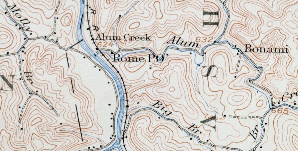 1909 Saint Albans Alum Creek Teays Valley West Virginia Etsy