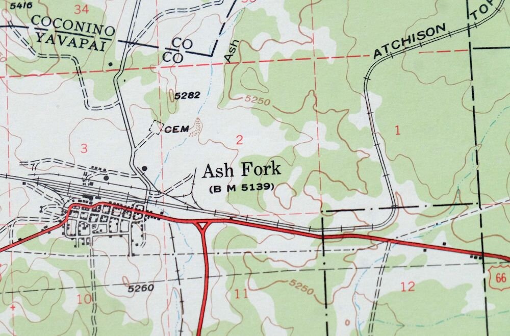 Ash Fork Kaibab NF Prescott Arizona Vintage Original USGS Topo Etsy UK