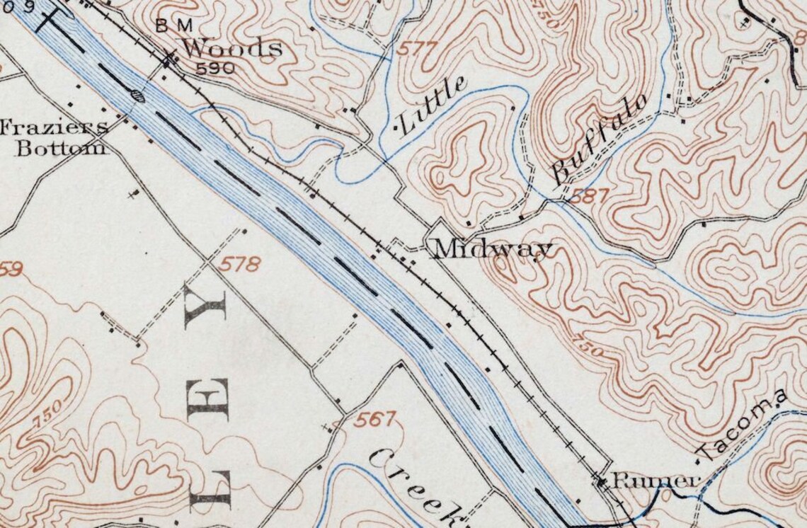 1908 Winfield Bancroft Southside West Virginia Historical Rare Etsy