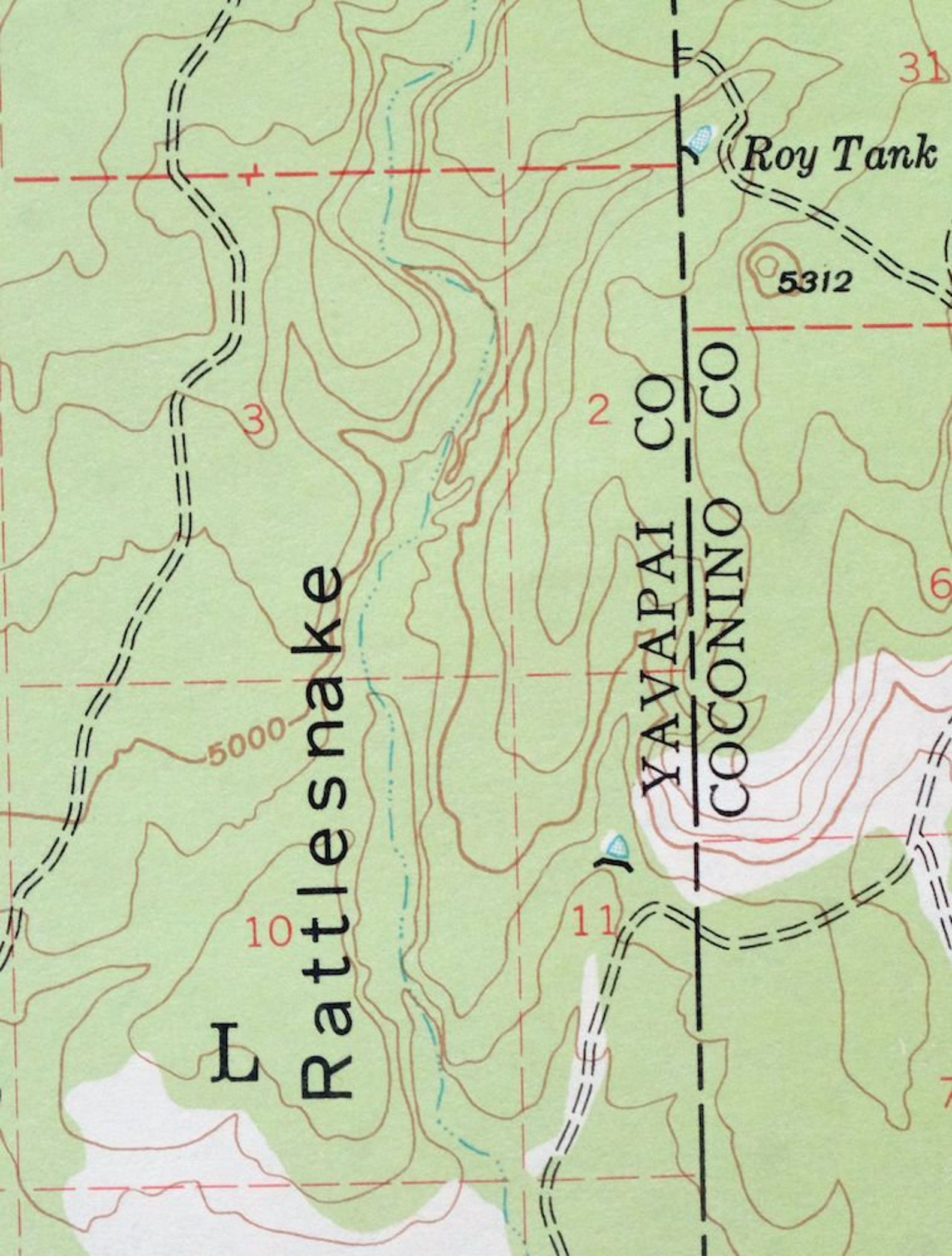 Ash Fork Kaibab NF Prescott Arizona Vintage Original USGS Topo Etsy