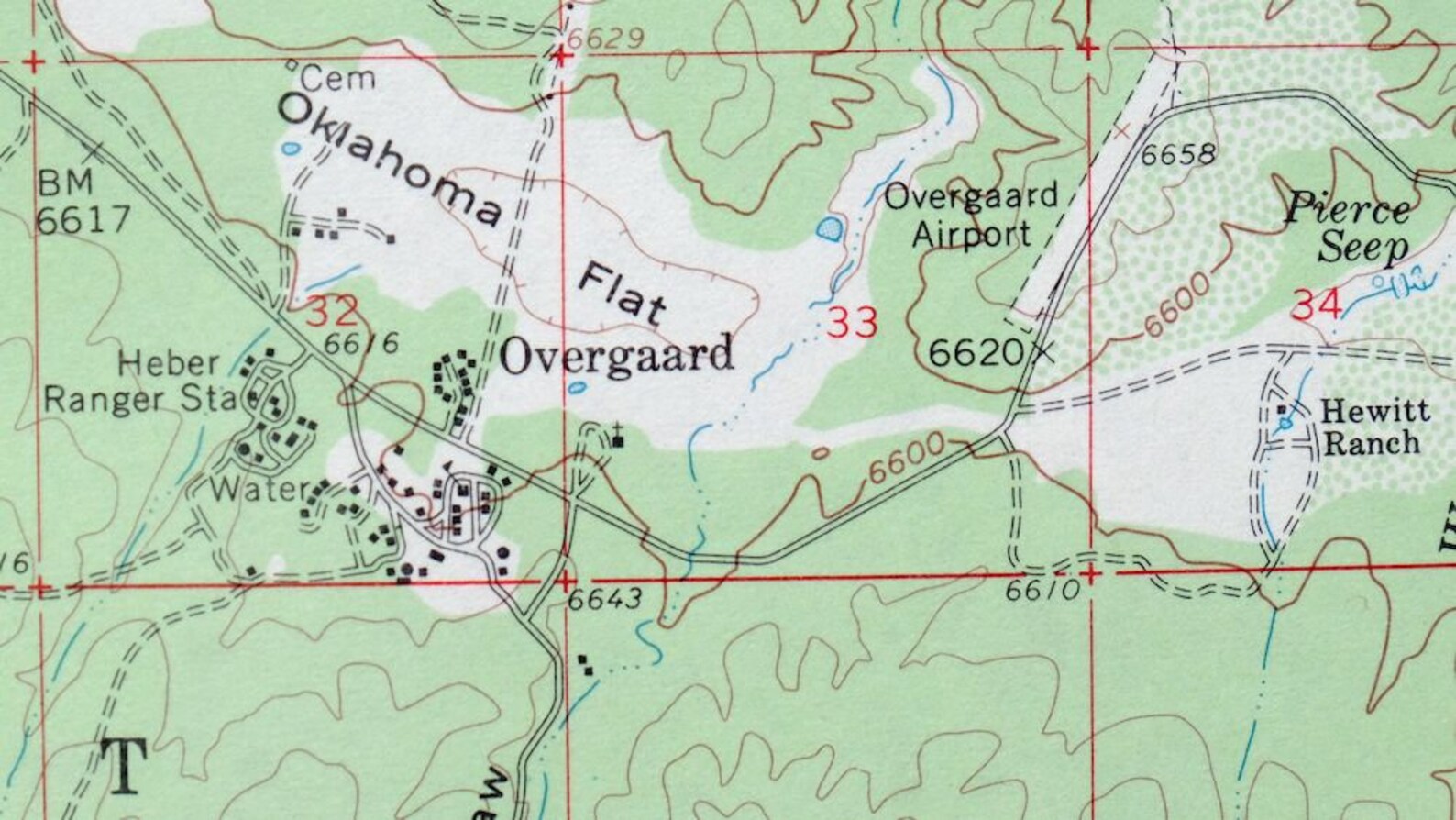 Heber Overgaard Mogollon Rim Arizona Vintage Original USGS Etsy