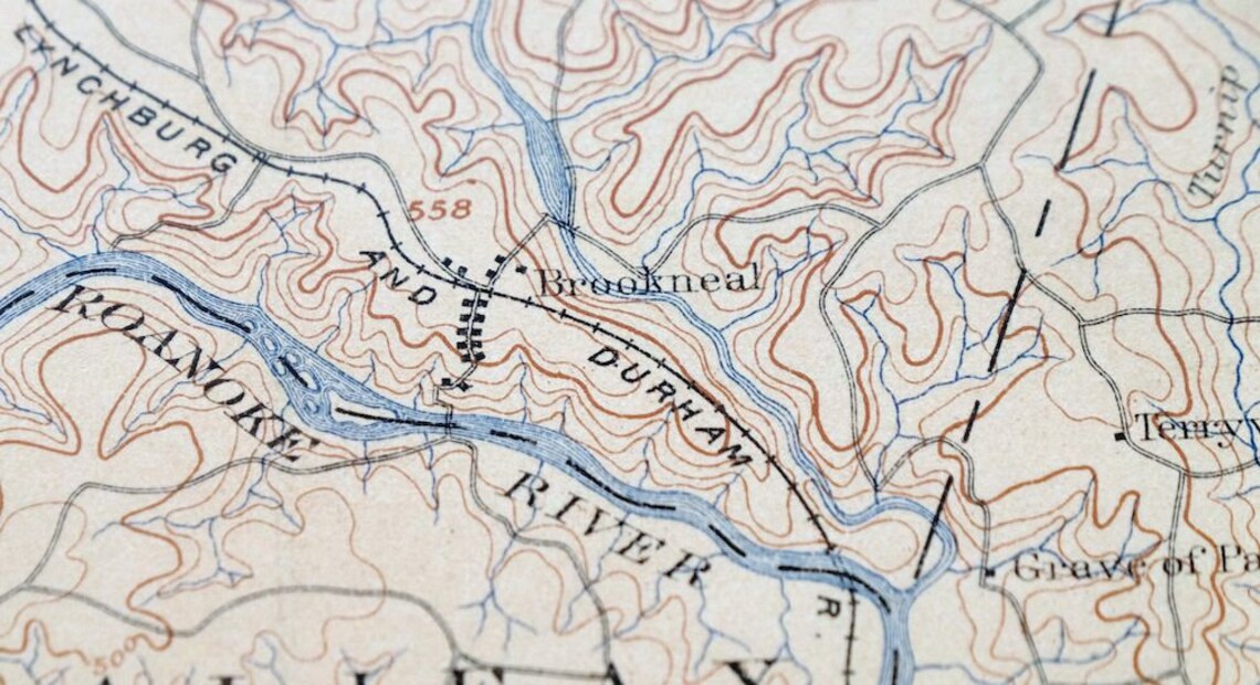 Appomattox Virginia Historical Antique Original USGS Topo Map Etsy