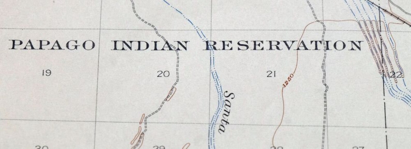 Casa Grande Arizona Vintage Original USGS Topo Map 1922 Stanfield 15