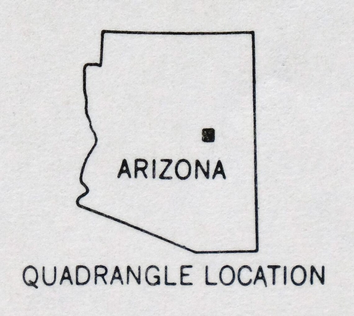 Heber Overgaard Mogollon Rim Arizona Vintage Original USGS Etsy