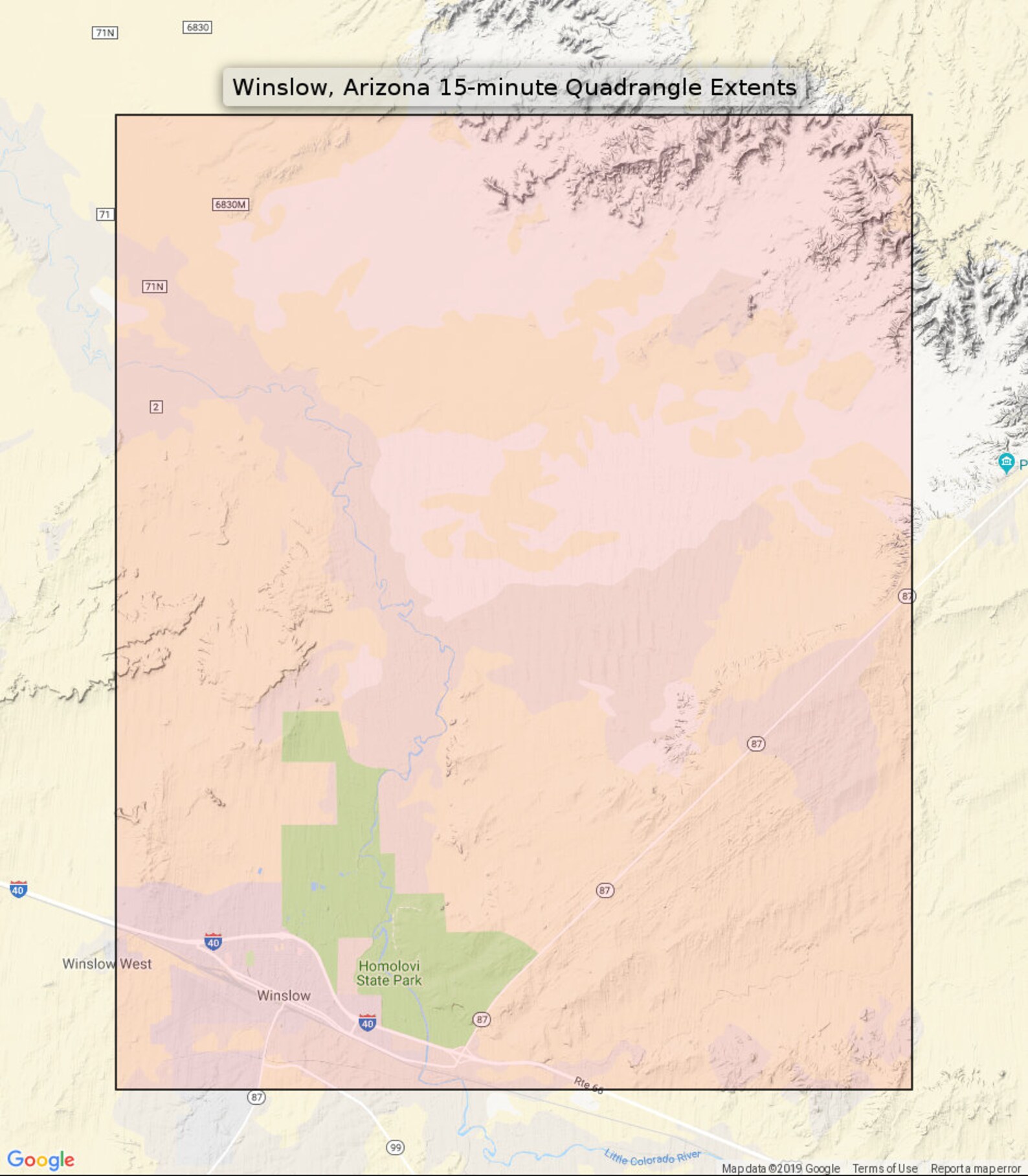 Winslow Arizona Vintage Original USGS Topo Map 1954 15minute Etsy Canada