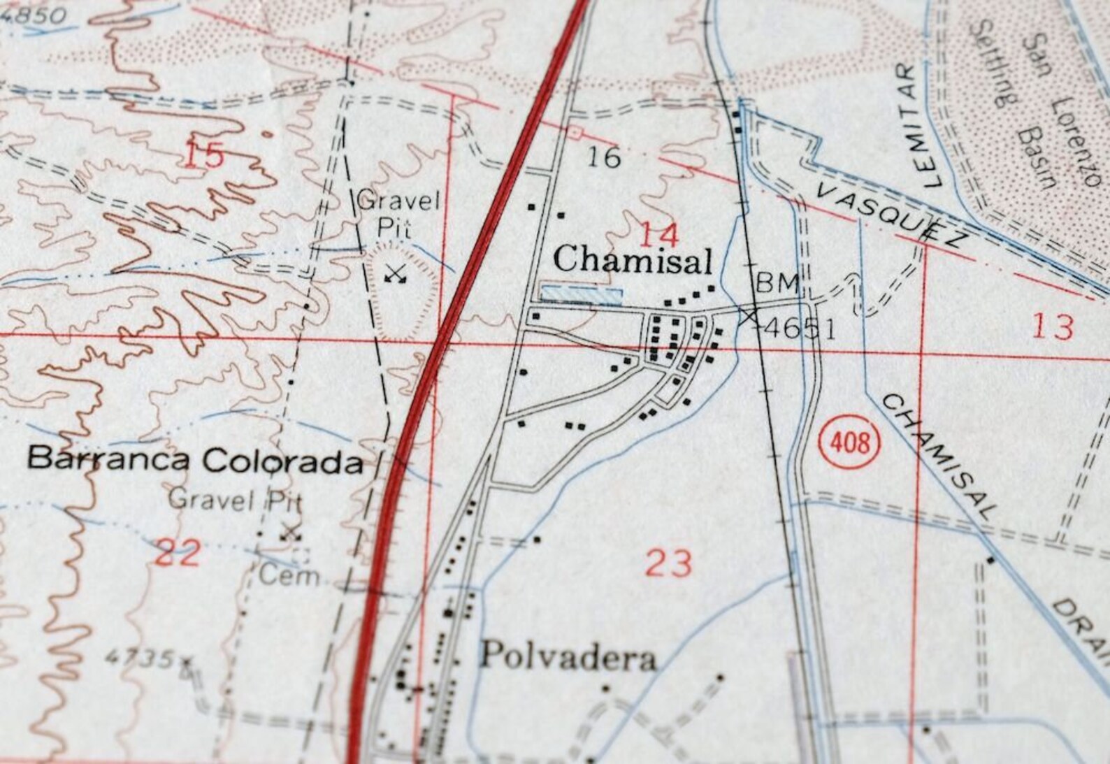 Socorro New Mexico Vintage Original USGS Topographic Map 1959 Etsy