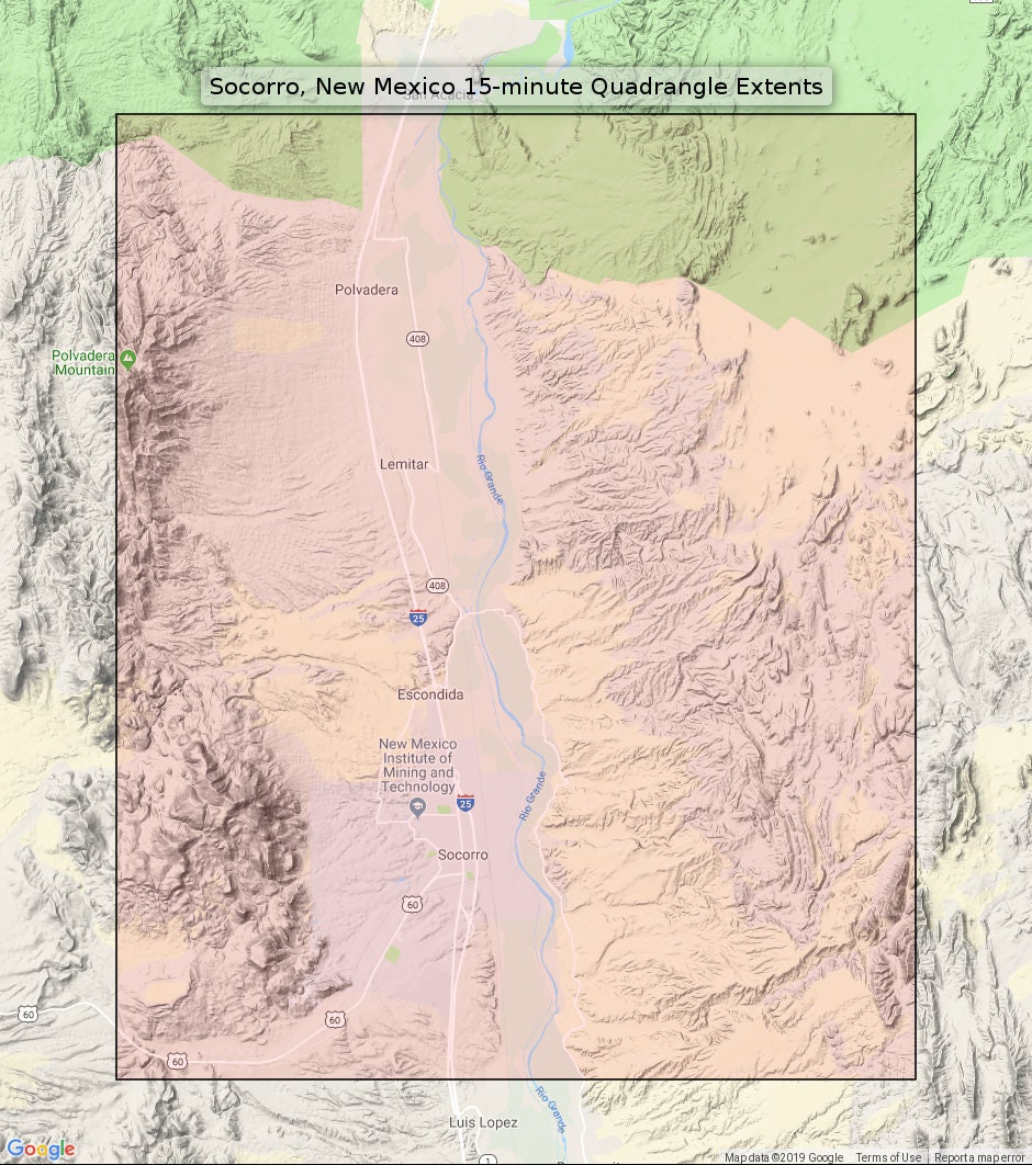 Socorro New Mexico Vintage Original USGS Topographic Map 1959 Etsy