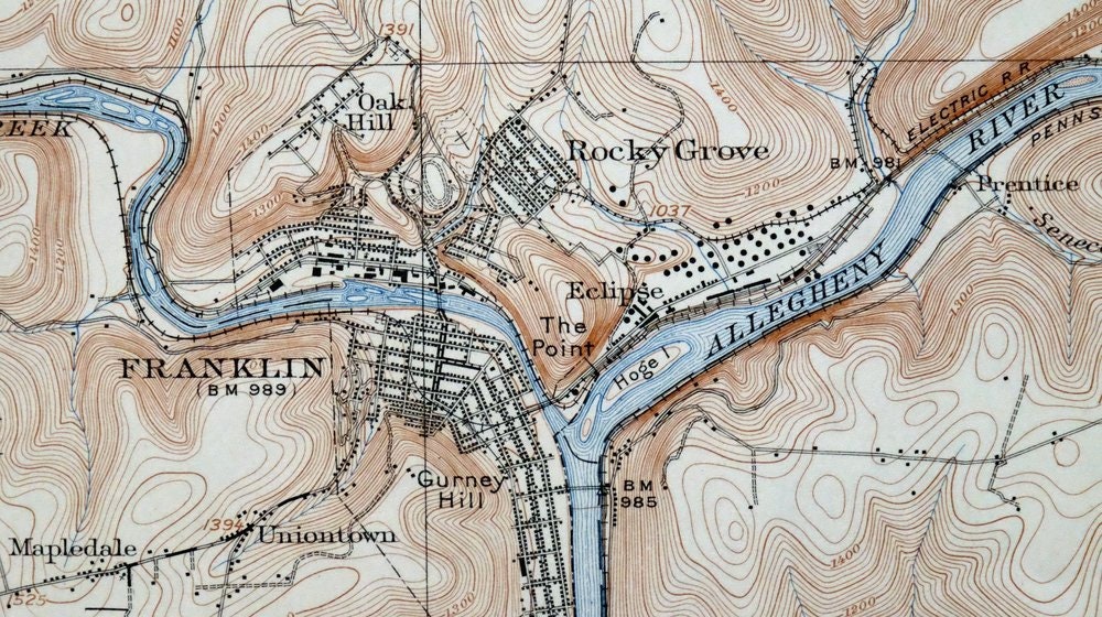 Franklin Kennerdell Cooperstown Pennsylvania Vintage Original Etsy