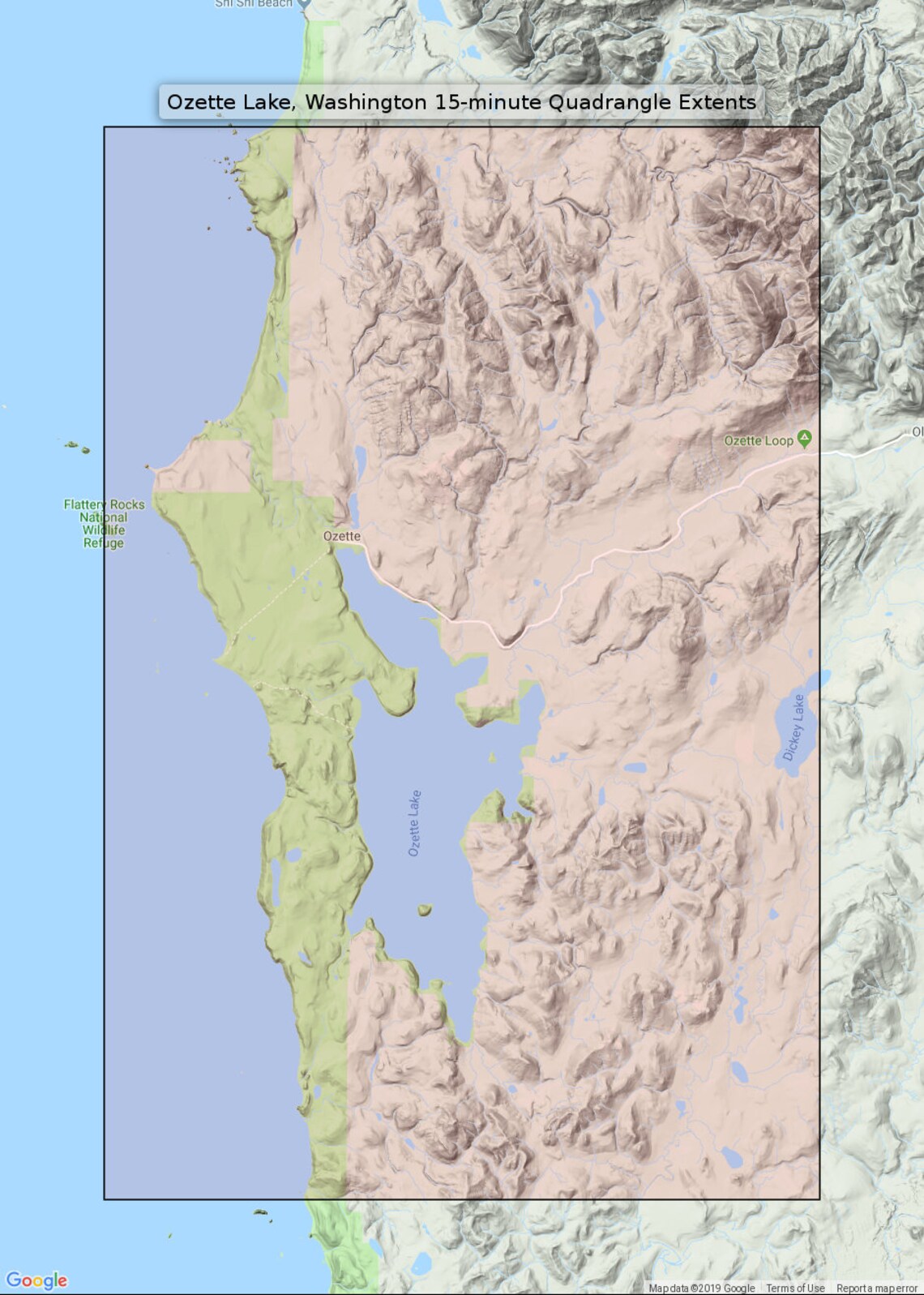 Ozette Lake Washington Vintage Original USGS Topo Map 1956 Etsy