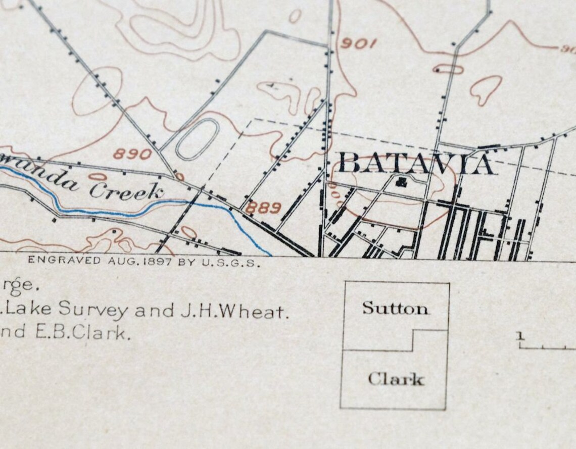 Albion New York Historical Rare Antique Original USGS Topo Map Etsy