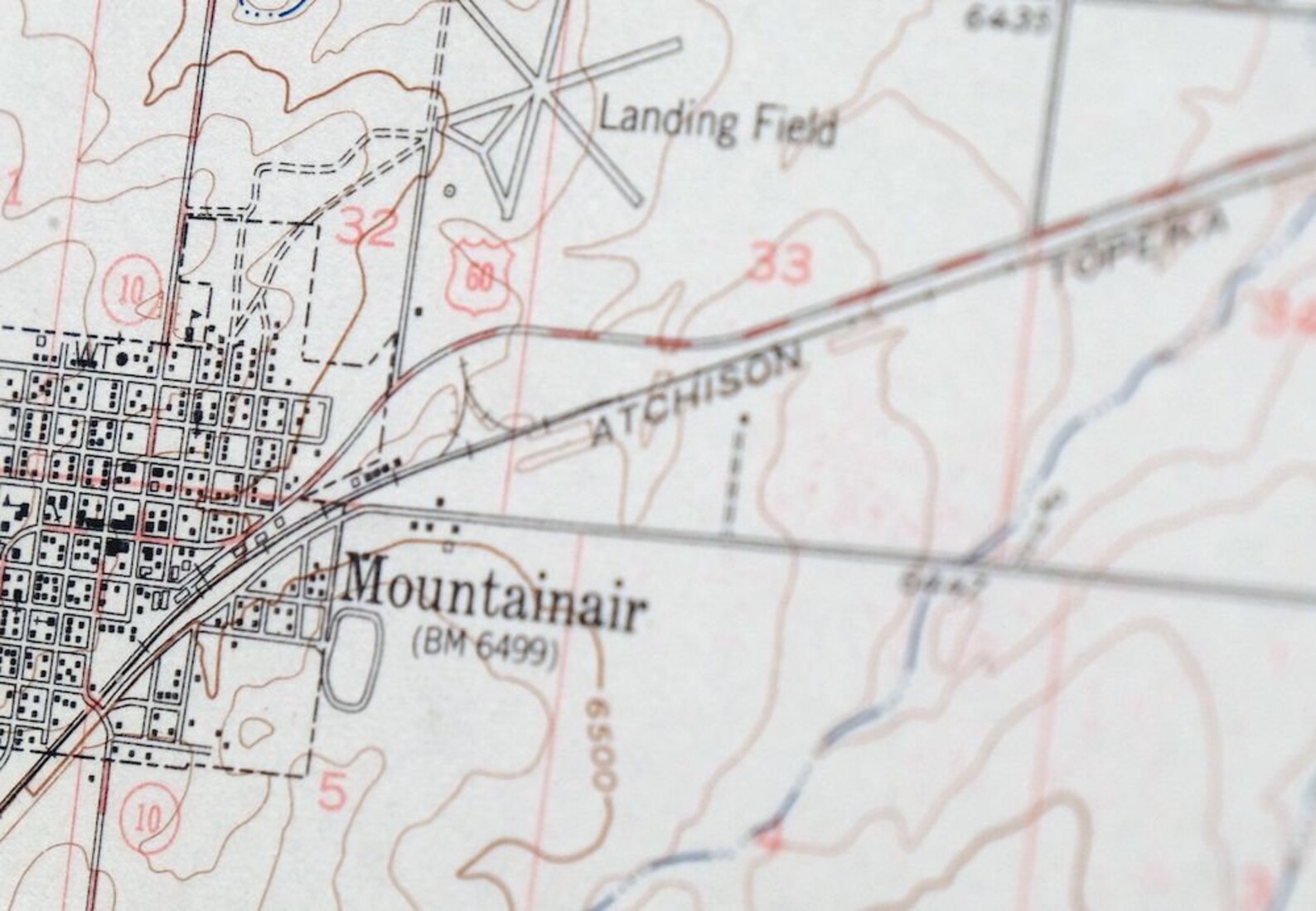 Mountainair New Mexico Vintage Original USGS Topo Map 1956 Etsy.de
