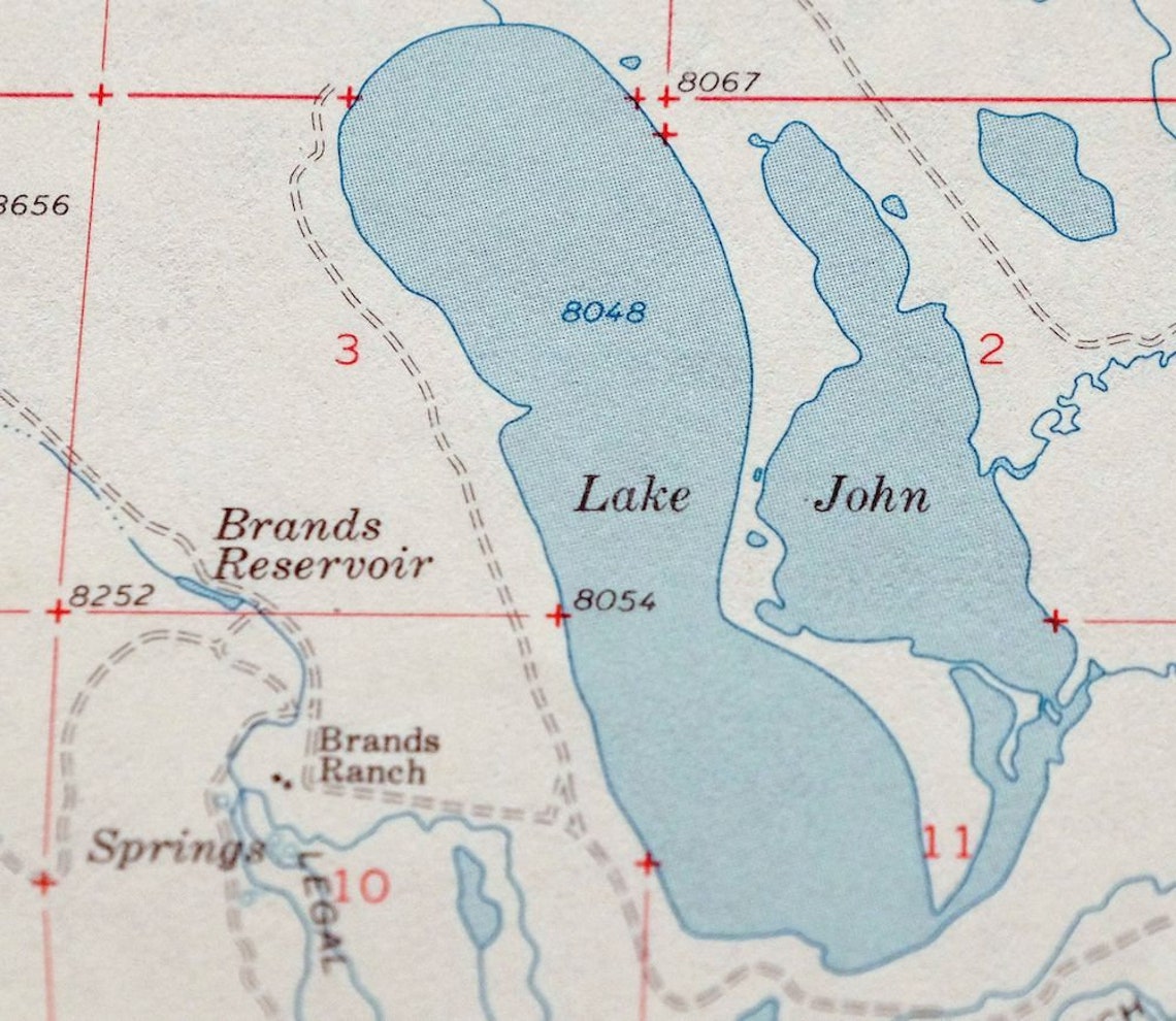 Cowdrey Colorado Wyoming Vintage Original USGS Topo Map 1956 Etsy