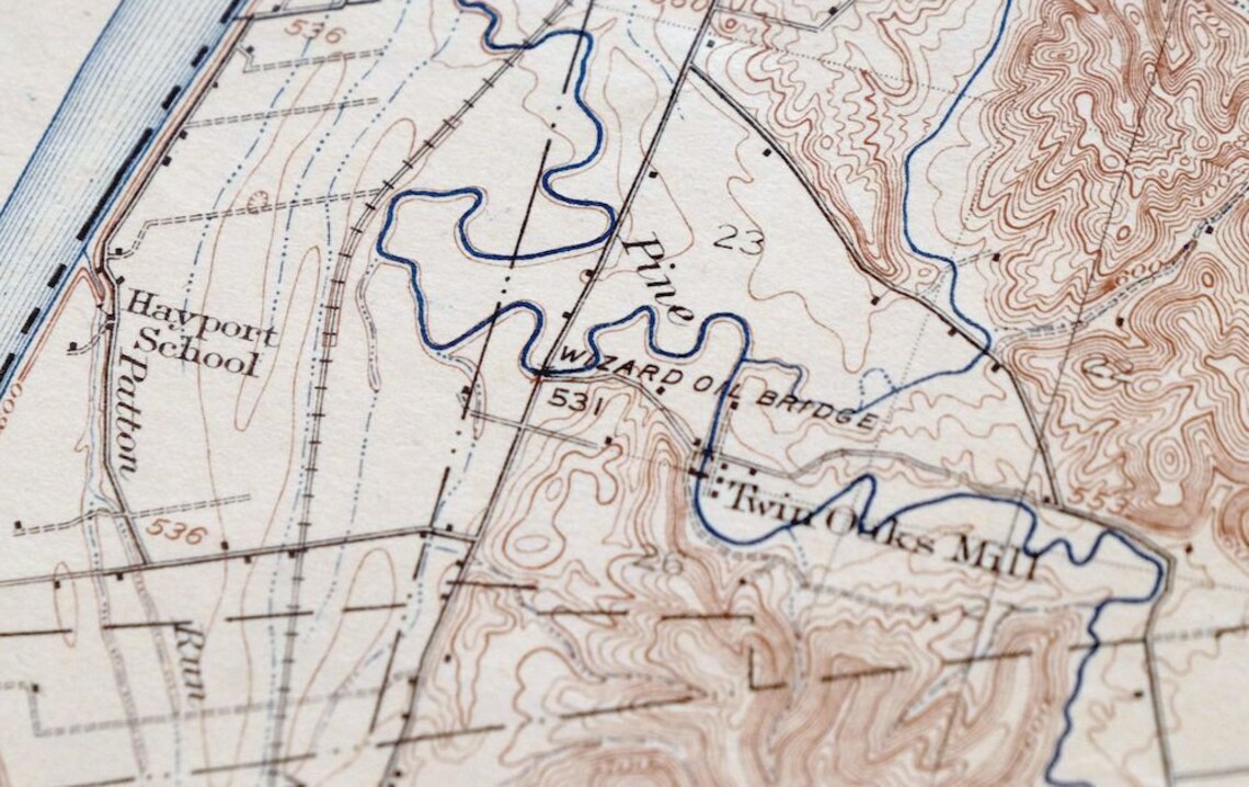 1916 Greenup Kentucky Ohio Historical Antique Original USGS Etsy