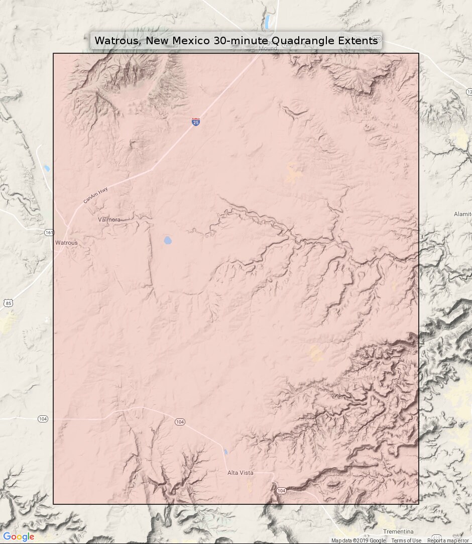 Watrous New Mexico Vintage Original USGS Reconnaissance Topo Etsy UK