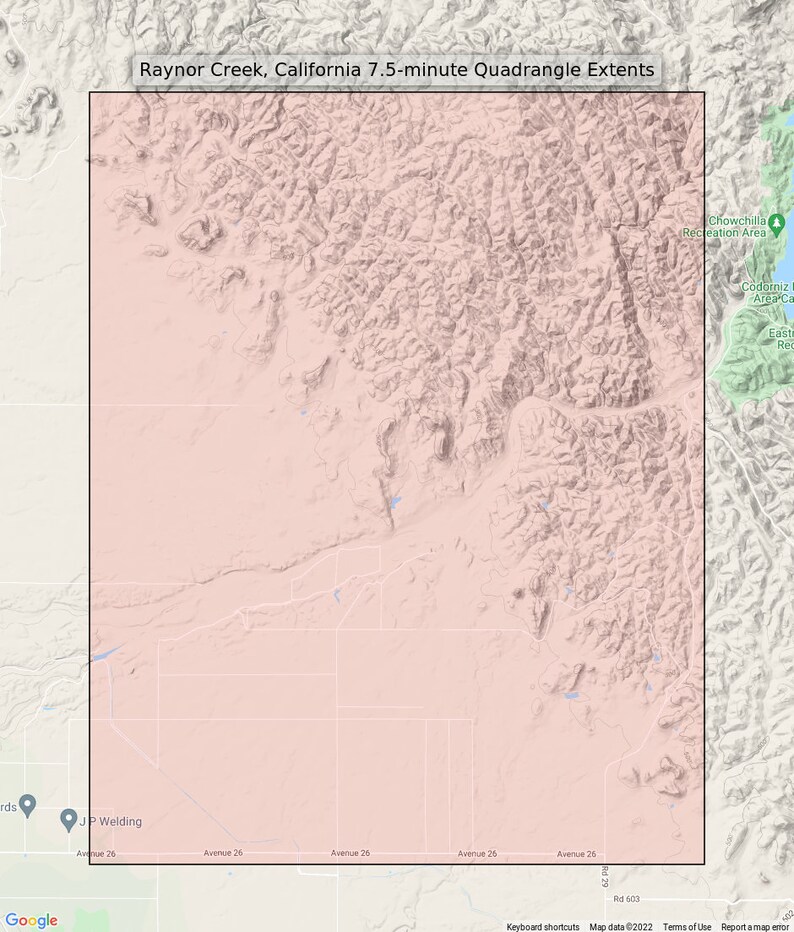 1947 Raynor Creek Chowchilla River California Vintage Original USGS Topo Map 7.5minute