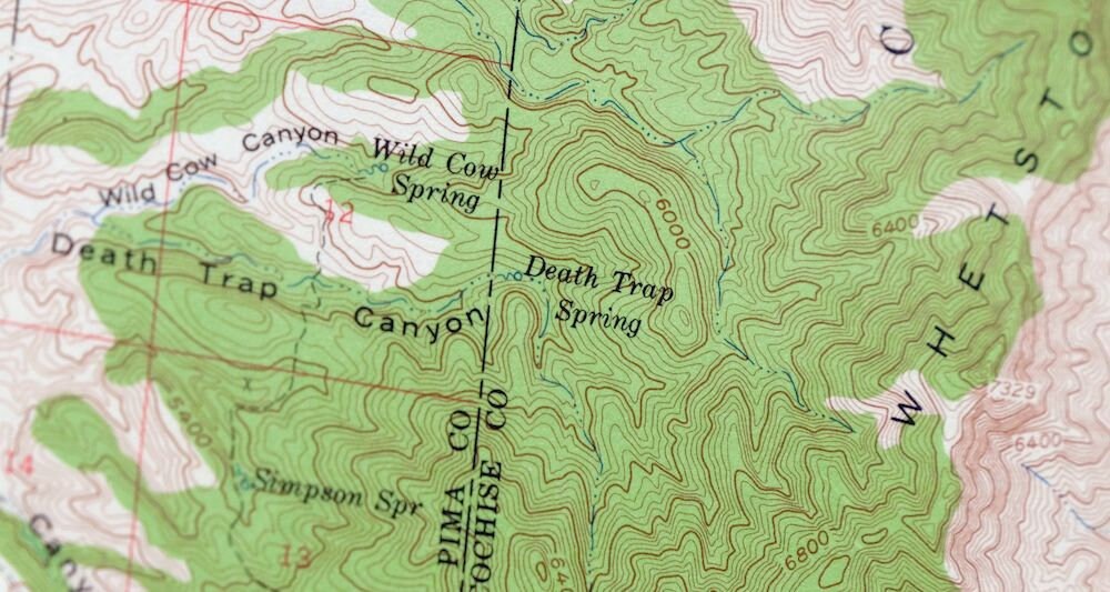 Benson Arizona Vintage Original USGS Topo Mapa 1958 St. David Etsy