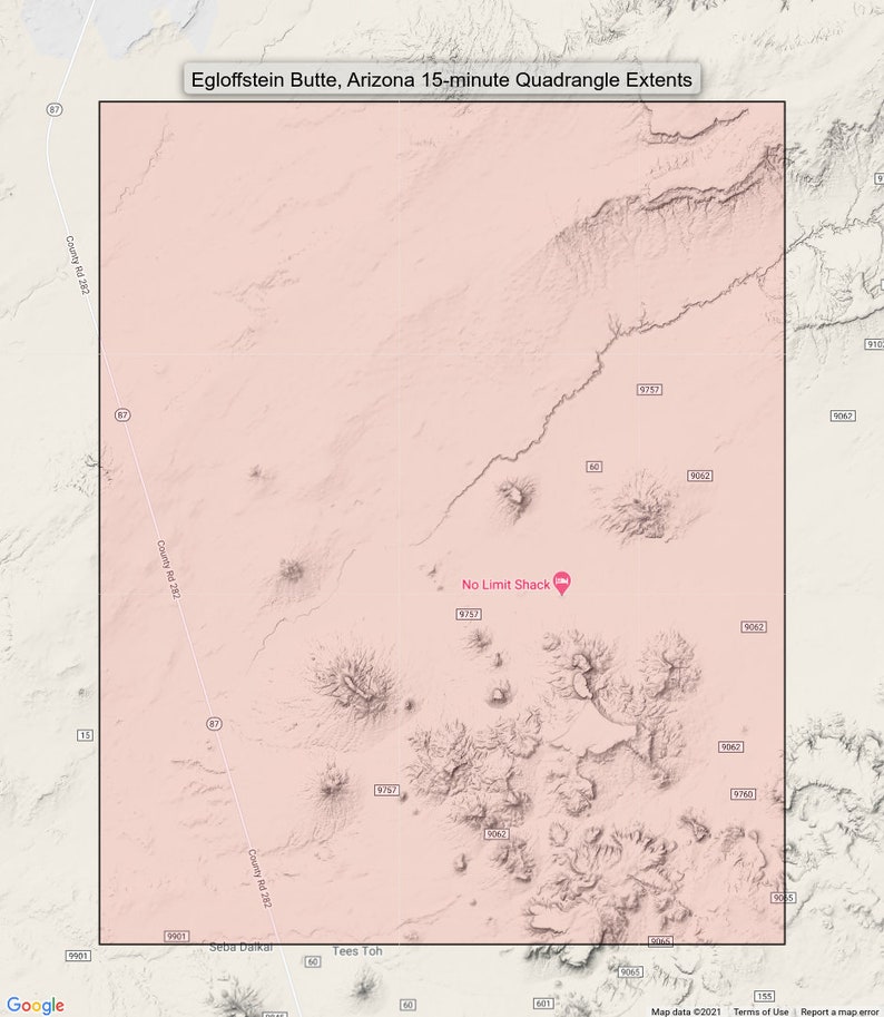 Egloffstein Butte Hopi Navajo Arizona Vintage Original USGS Topo Map 1966 15-minute Topographic