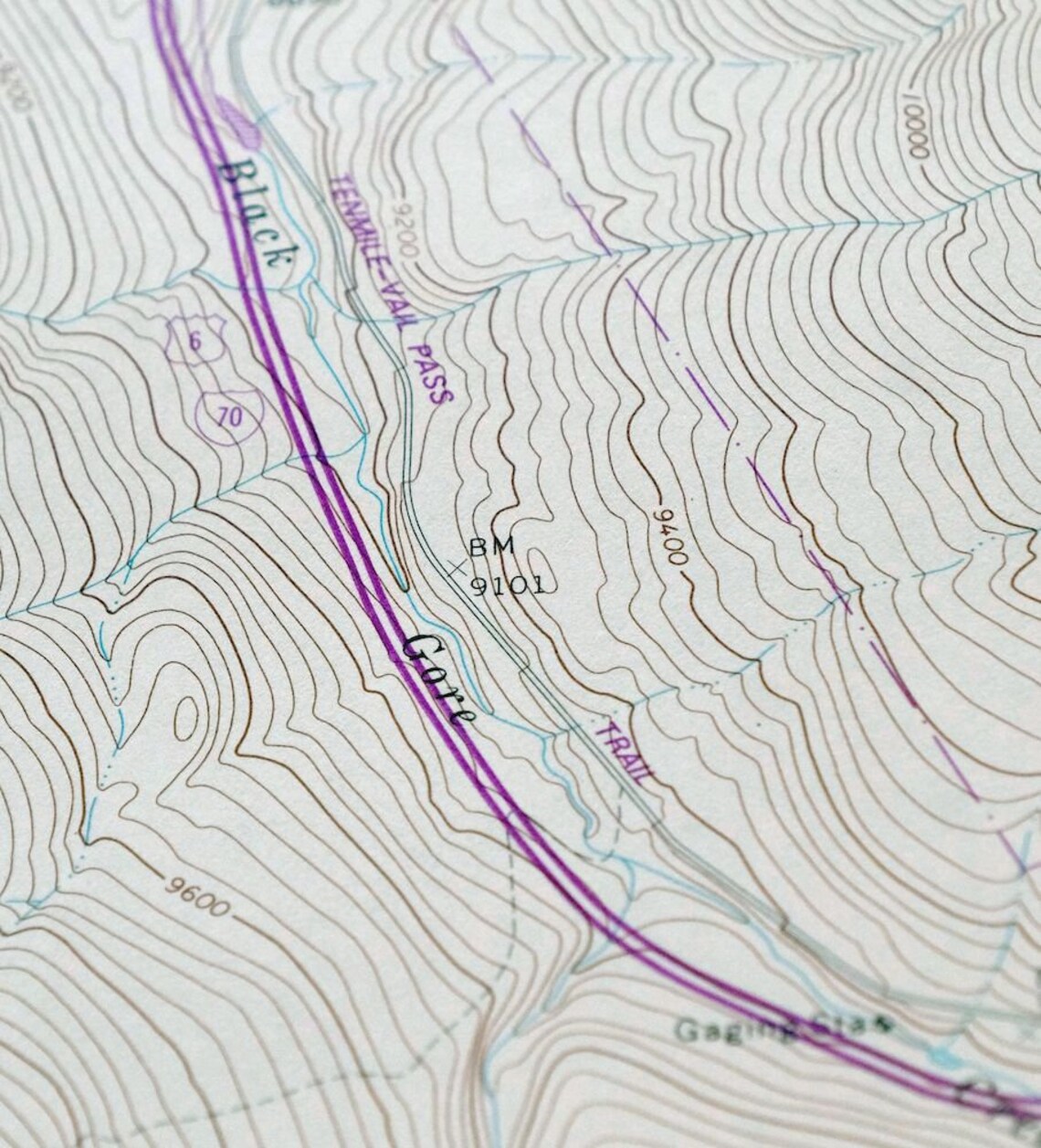 Vail Red Cliff Colorado Original USGS Topographic Map 1987 Etsy