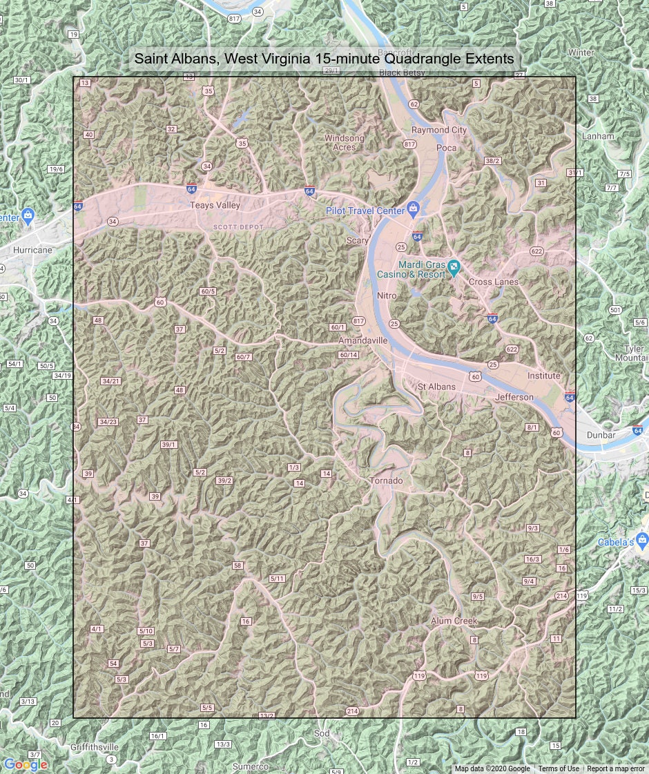 1909 Saint Albans Alum Creek Teays Valley West Virginia Etsy