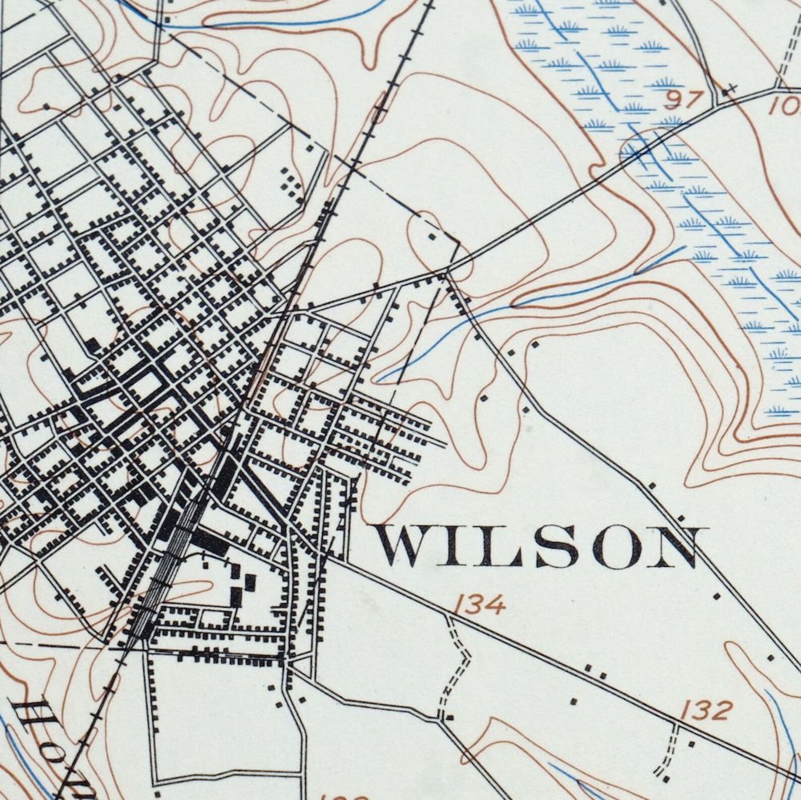 Wilson North Carolina Vintage Original USGS Topographic Map  Etsy